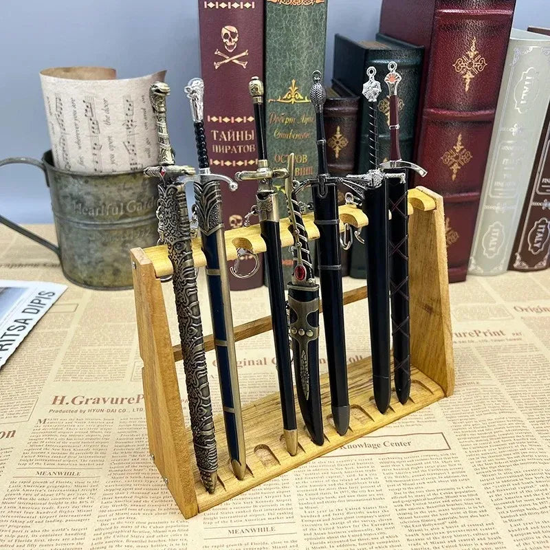 22cm GOT Game Sword with Sheath Keychain American TV Series 1:6 Medieval All Metal Sword Model Home Ornament Collection