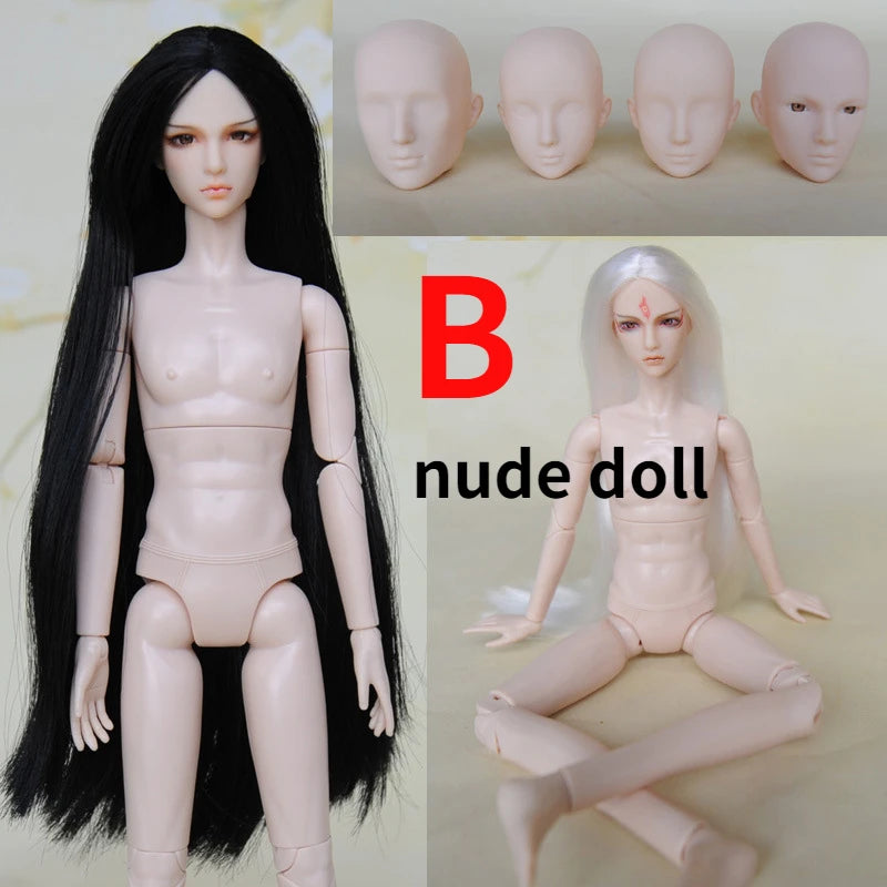 30cm Doll Chinese Ancient Costume Accessories 1/6 Male BJD Doll Figures Flexible Body Boy Doll Long Hair Boyfriend Toys Gift