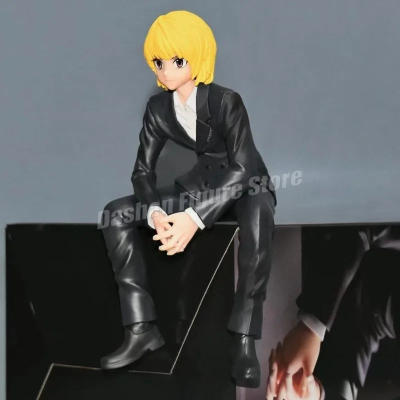 14cm Phantom Troupe Chrollo Action Figure Hunter×Hunter Noodle Stopper Kurapika Figures Model Toys PVC Collection Car Ornaments