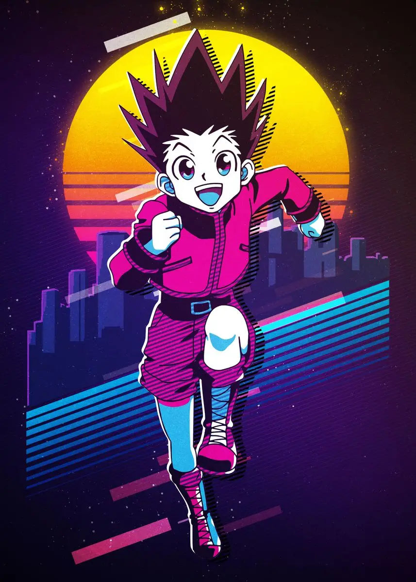 Hunter x Hunter Retro Poster