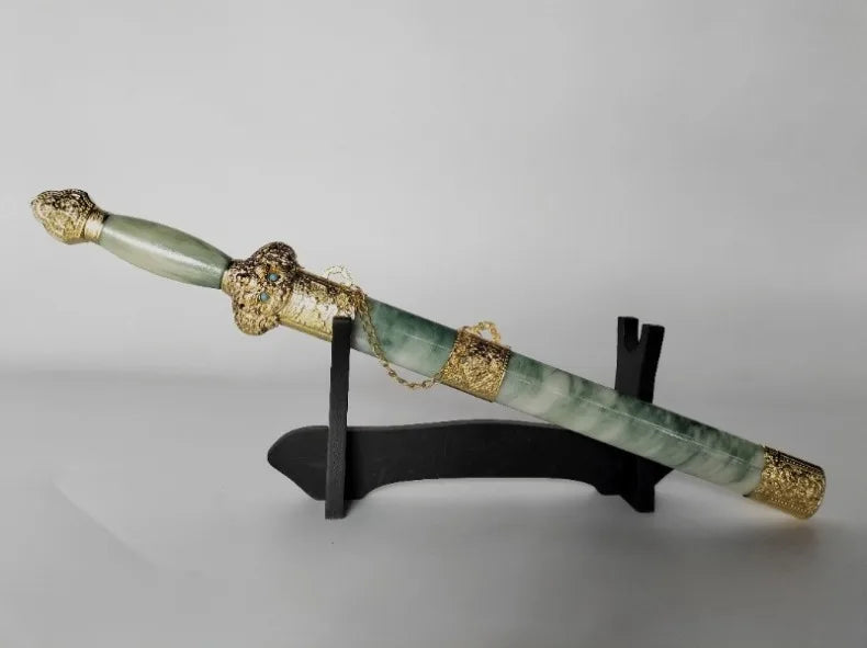 Ancient Sword Model Imitation Jade Yongle Sword 44cm , Metal Craft  Collectible Sword, Unsharpened Wall Decor Sword Gift for Men