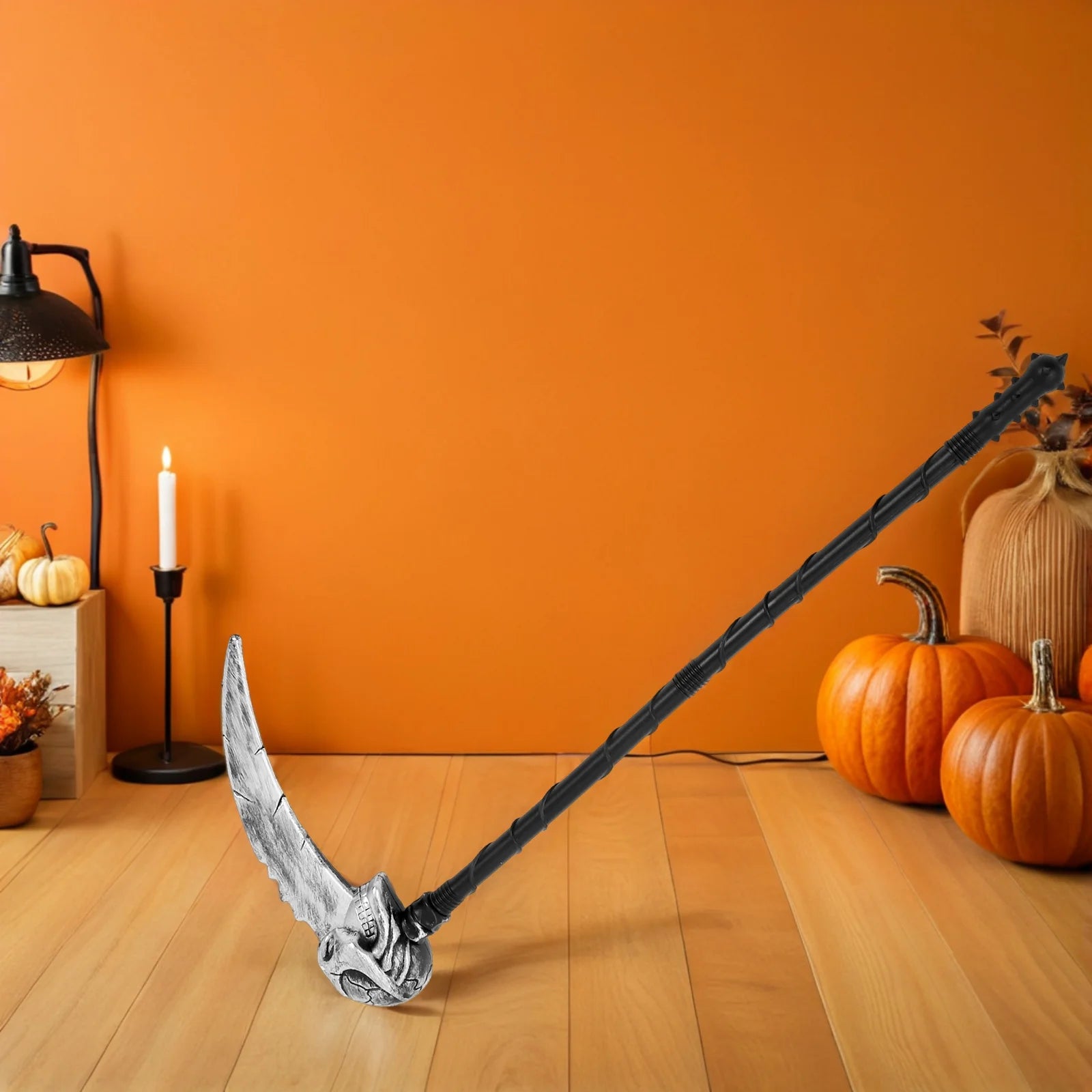 Realistic Scythe Prop For Halloween Costume Cosplay Party Stage Performance Decor Simulation Plastic Prop Halloween Accessories