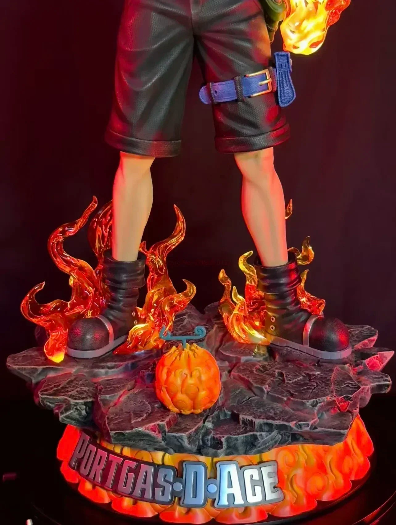 70cm New One Piece Gk Fantasy Third Anniversary 1/3 Ace Super Huge Collect Figures Trendy Statue Anime Decoration Christmas Gift