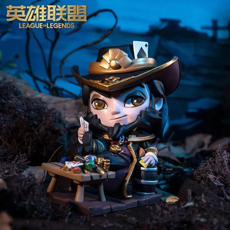 Original League of Legends Animation Game Peripheral Toys Jinx Teemo Poppy Vi Anime Action Model Figures Ornament Collection