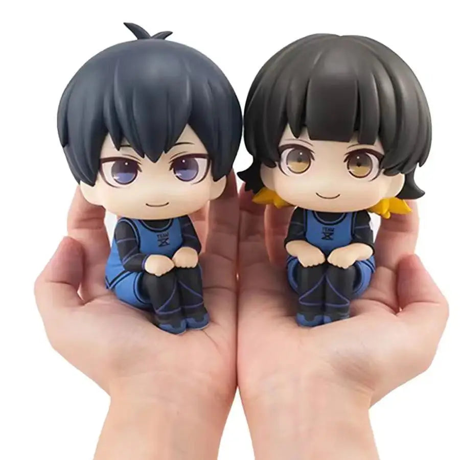 Blue Prison Animation Isagi Yoichi Doll Lock Action Figures Q Version Chigiri Hyoma Bachira Meguru Nagi Figure PVC Ornament Toys