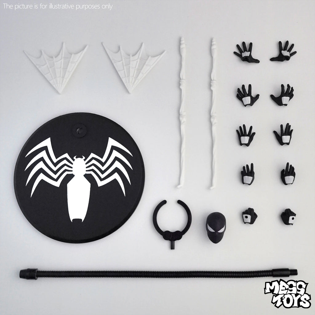 In Stock Mess Toys Black Suit Neighbor Symbiote Spider Figure Scarlet Spider Kaine Parker Red Anime Action Figure Toys Gifts