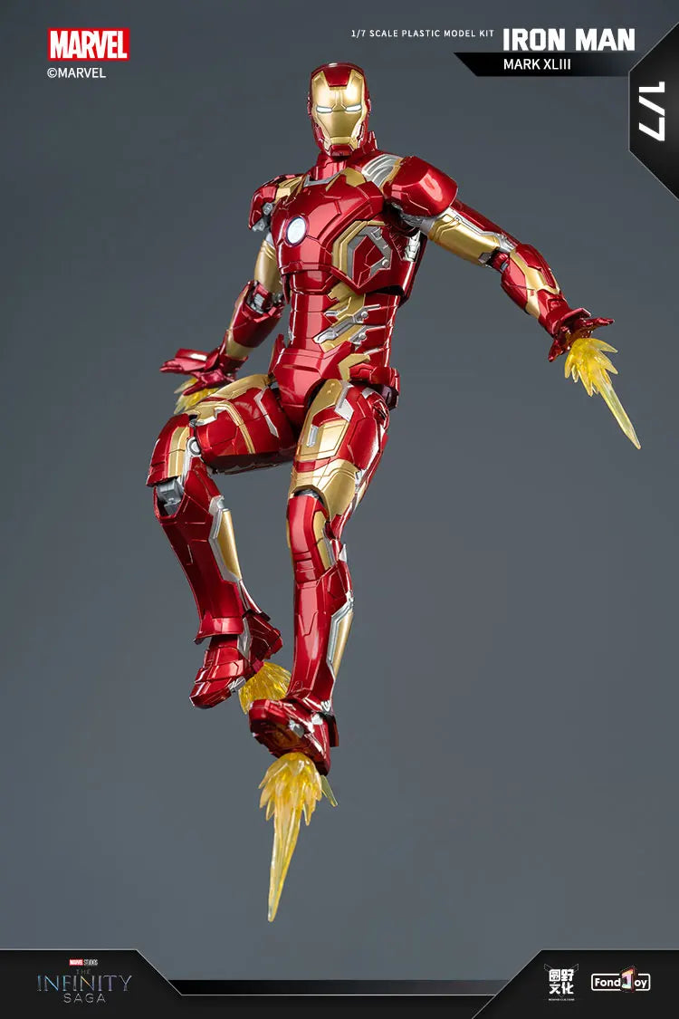 Fondjoy Marvel Anti-Hulk Armor Assemble Toy Movie Character Model 18 Inches Action Figures LED Can Emit Light Model Gift For Boy