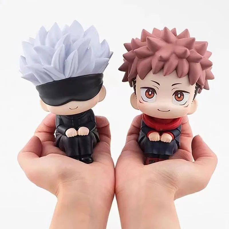 Anime Jujutsu Kaisen Gojo Satoru Itadori Yuji Kawaii Q Ver Action Figures Collection Cute PVC GK Model Doll Toy Gift For Friends