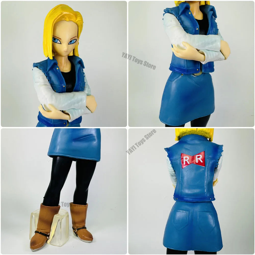 Hot Dragon Ball Z Android 17 18 Anime Figure Android 18 PVC Action Figures Collection Model Toys for Children Christmas Gifts