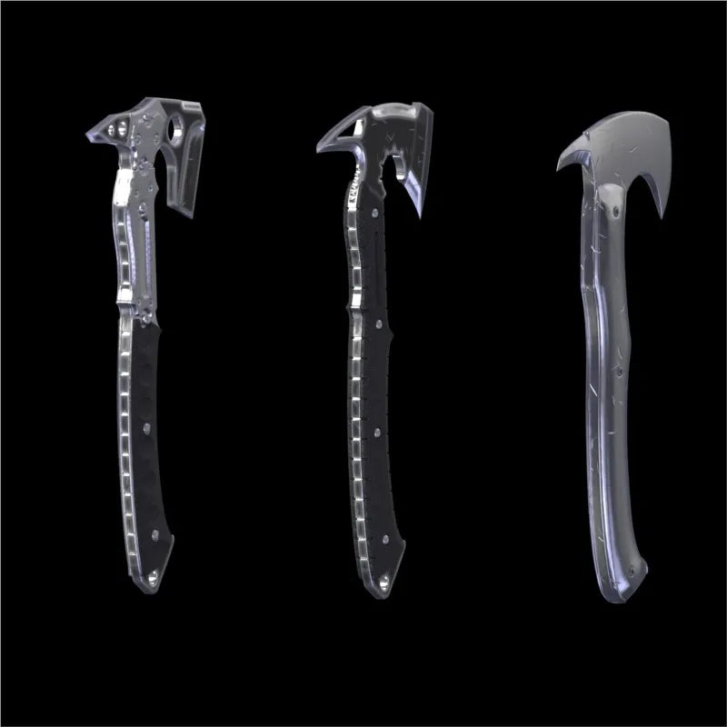Men's Cosplay Prop Game Halloween Axe Cosplay Prop 3D Printed Plastic Axe Model Costume Accessories