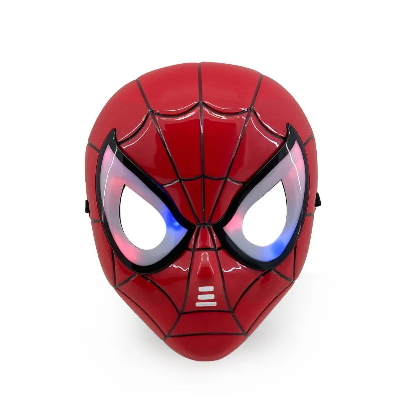 Spider-Man Spiderman Cosplay LED Mask Iron Man Hulk Mask Captain America Costume Super hero Cosplay Halloween Cosplay Party Prop