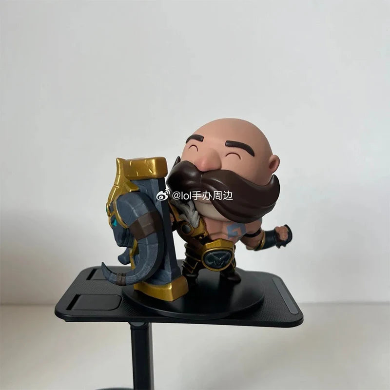 Original League of Legends Animation Game Peripheral Toys Jinx Teemo Poppy Vi Anime Action Model Figures Ornament Collection