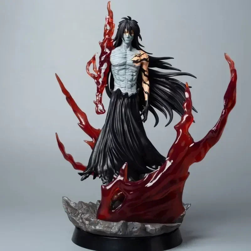 41cm Anime FigureBleach  Ichigo Kurosaki Getsuga Tenshou Model Dolls Figurine Action Figures Collection Decor Adult Kid Toy Gift