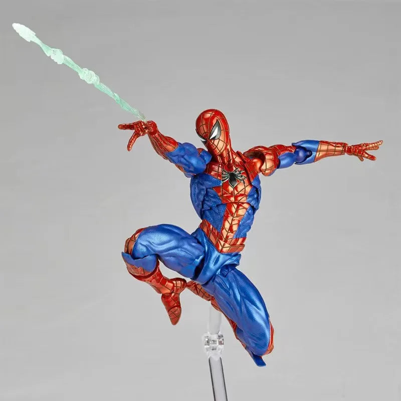 16cm Anime Spider-man 2.0 Revoltech Amazing Yamaguchi Peter Parker Dolls Action Figures Model Spiderman Toys Christmas Gift