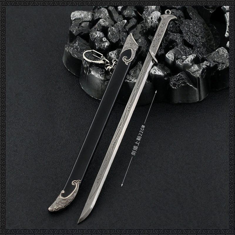 Thranduil's Sword Replica - 22cm/8.66in Sword Zinc Alloy Model, Non-Sharp, with Sheath, Ideal for Gifting, or Desk Display