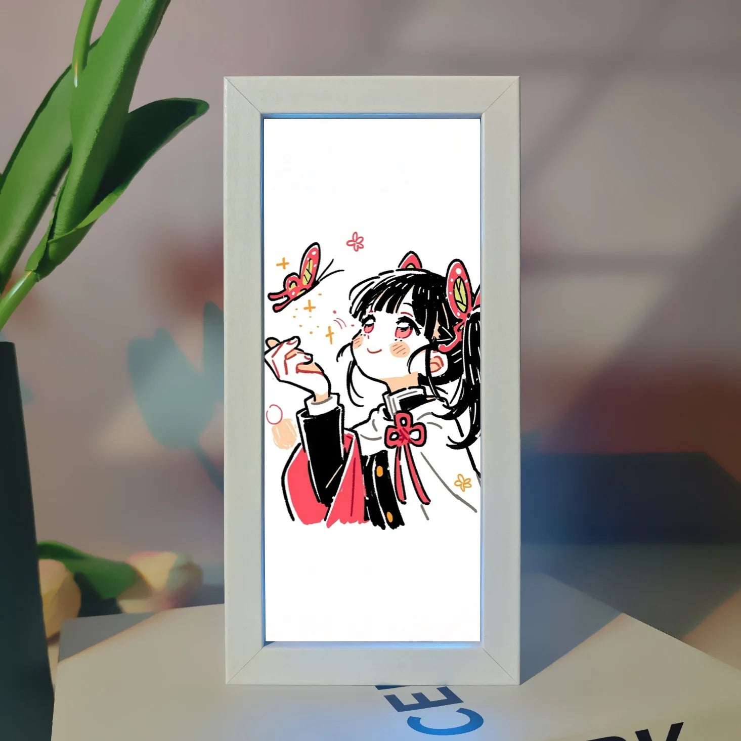 Demon Slayer Anime Merchandise Led Night Light Exquisite Painting Bedroom Atmosphere Desk Lamp Desktop Decoration Ornament Gift