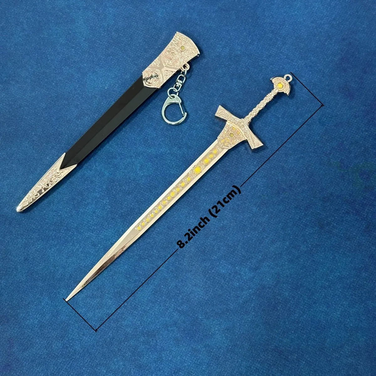 8.6inch Metal Elden Ring Katana Anime Ninja Knife Real Japanese Katana Steel Royal Greatsword Original Samurai Sabre Toy Gift