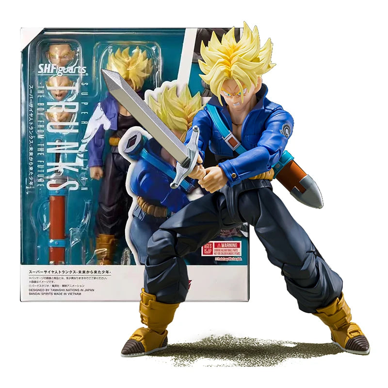SHF Dragon Ball Z Figure Super Saiyan Trunks Action Figure Movable PVC Collection Anime Future Boy Torankusu Figures Model Toys