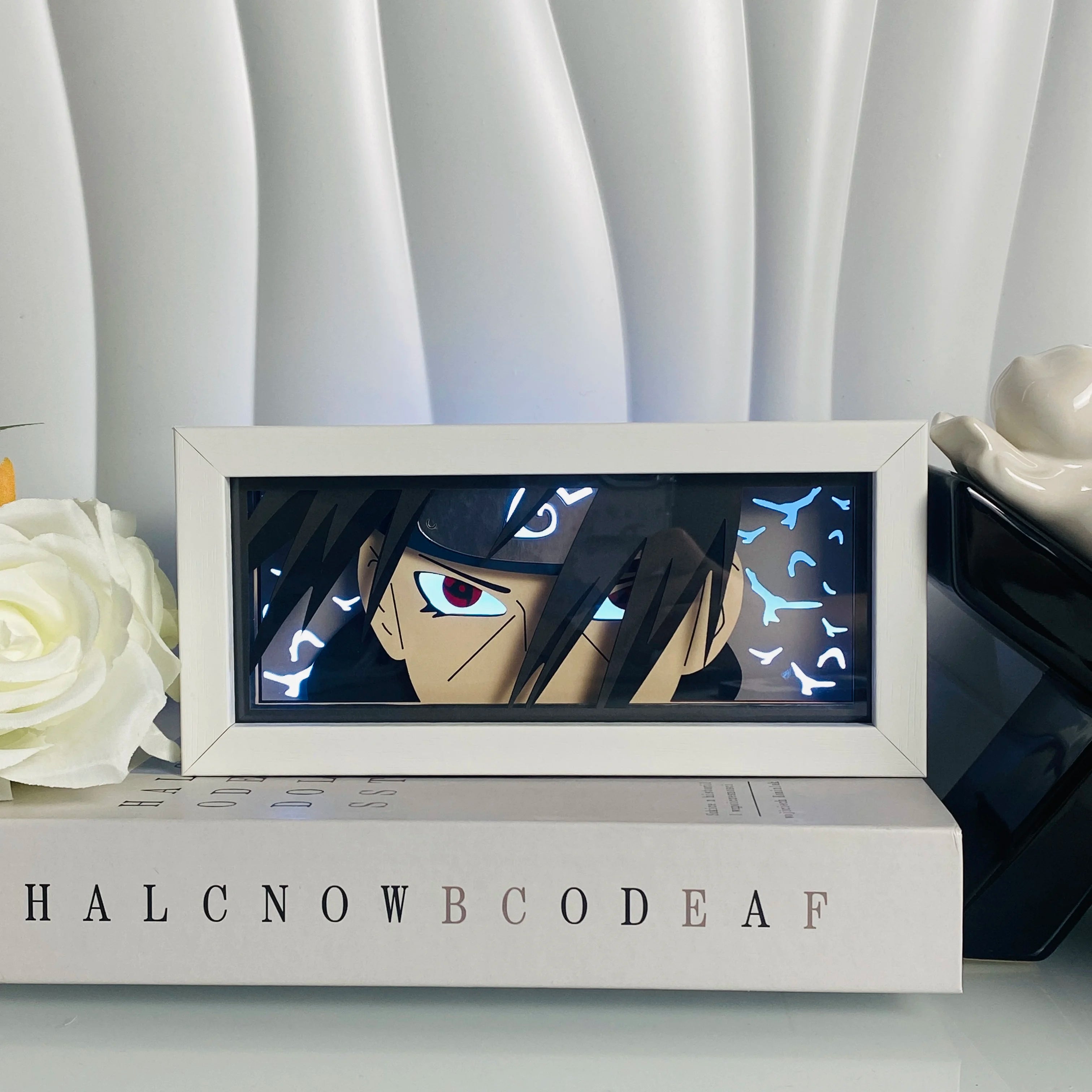 Anime Led Light Lamp For Room Decor Paper Cut Shadow Box Birthday Bedside Remote control Nightlight Manga Light Box Friend Gifts