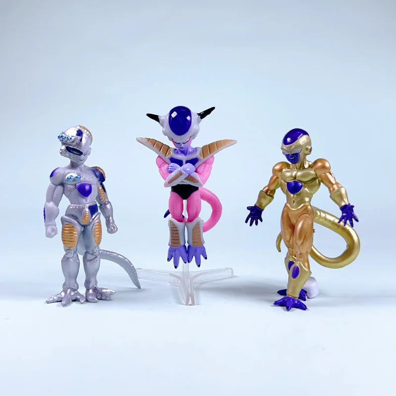 8pcs/Set Dragon Ball Z Frieza Figure Freezer Third Form Figurine PVC Action Figures Collection Model Toys Gifts