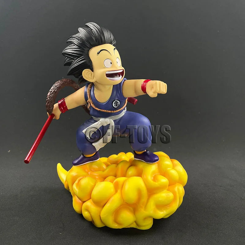 Dragon Ball Z Figure Son Goku With Cloud Anime Figures Super Saiyan Son Goku Gk Statue 14cm Pvc Collection Model Toy Gifts