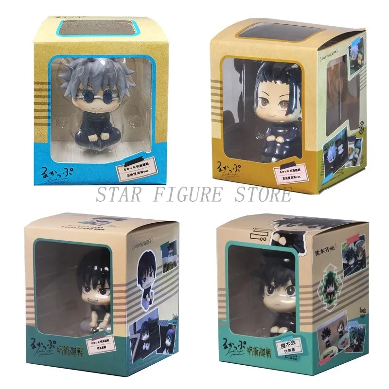 10cm Jujutsu Kaisen Action Figure Look Up Satoru Gojo Geto Suguru Figures Model Toys Q Version Anime LK Figurine PVC Collection