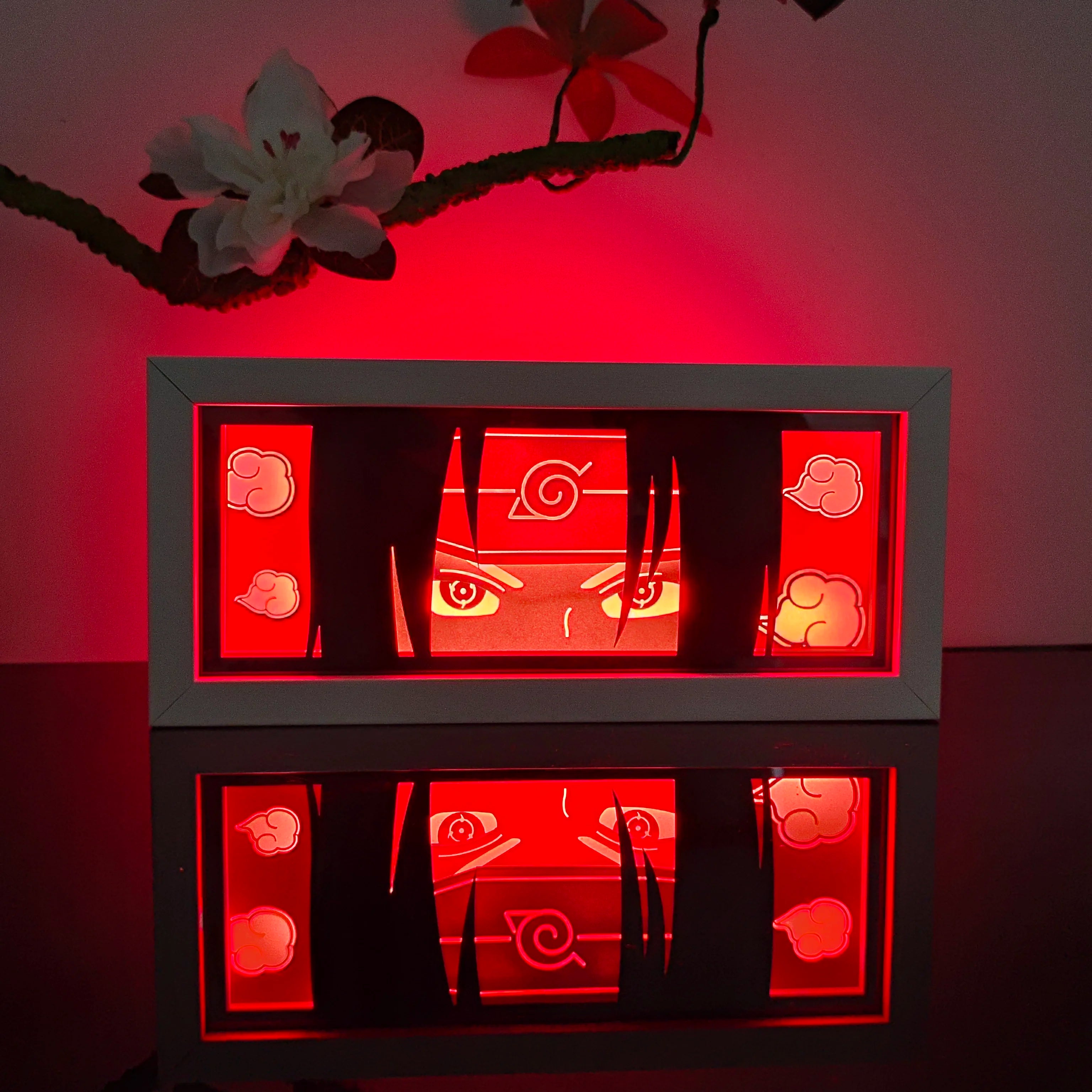 Anime Night Light Color Paper-Cut Light Remote Control Seven Color Change Party Room Cartoon Decoration Night Light