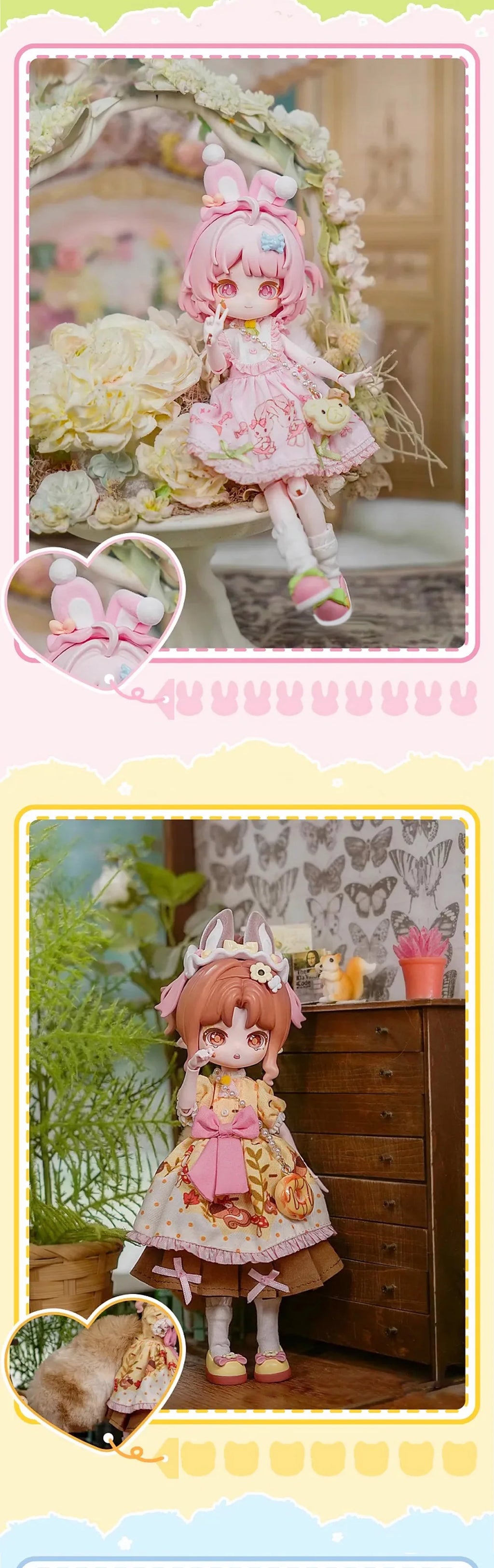 New Come4free Miniy The Jungle Book Series Ob11 1/12 Bjd 20cm Movable joint doll Anime Figures Dolls Mystery Box Boy Girls Gifts