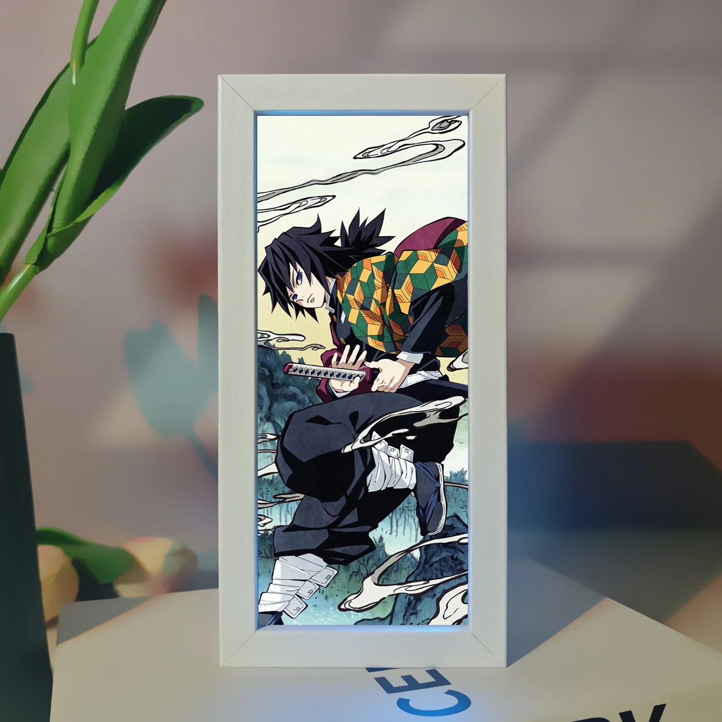Demon Slayer Anime Merchandise Led Night Light Exquisite Painting Bedroom Atmosphere Desk Lamp Desktop Decoration Ornament Gift