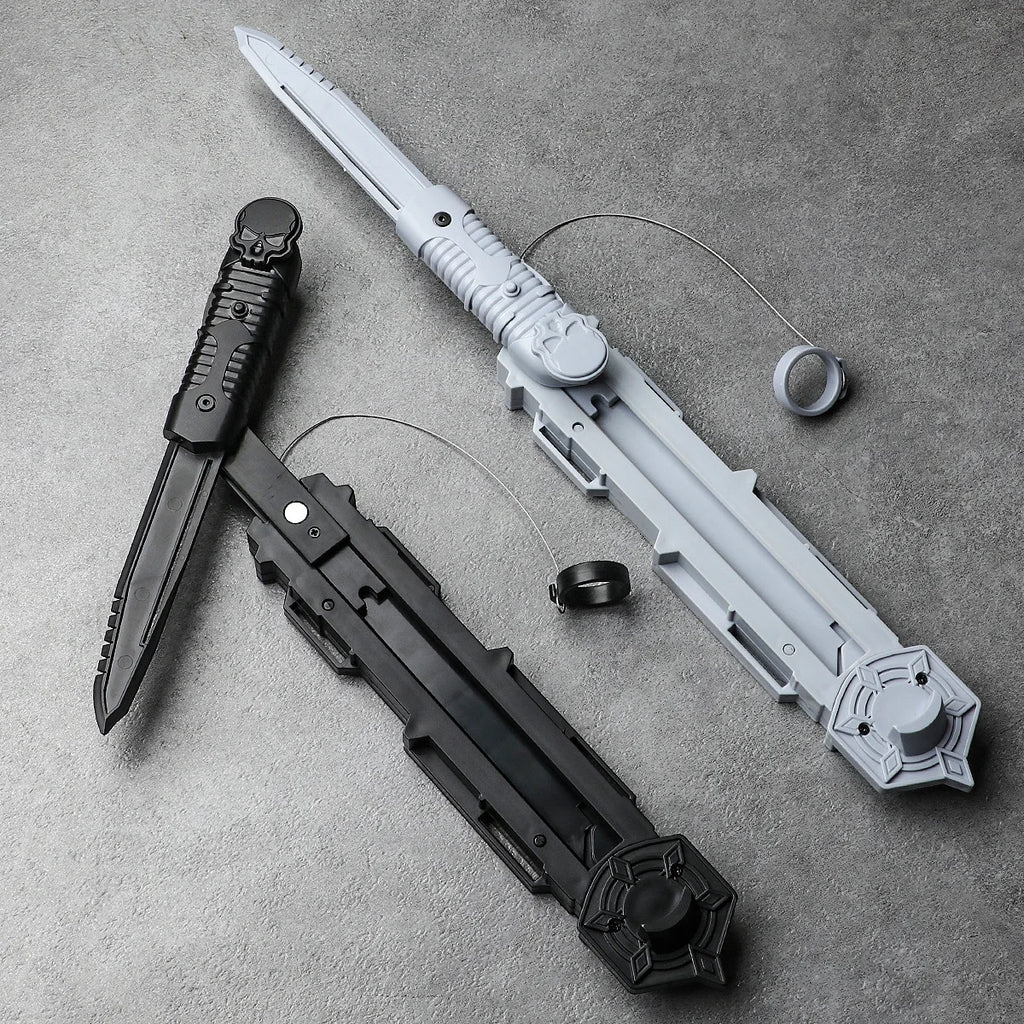 Assassin's Sleeve Sword Retractable Rotatable BladeToy Weapons Child Toy Interactive Cosplay Props Game Toy Birthday Party Gift