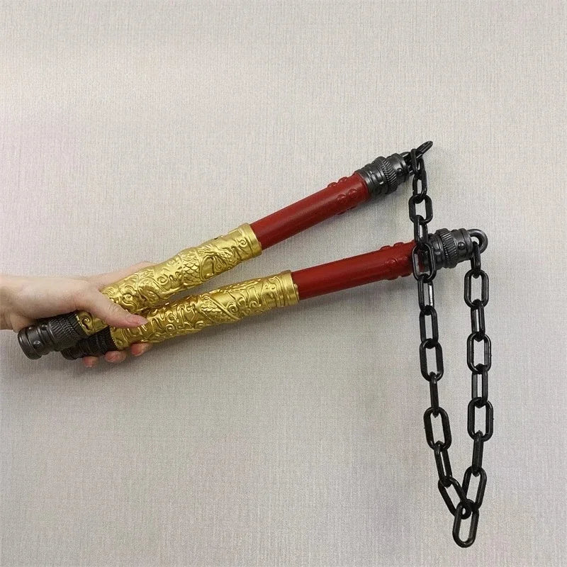 PU Rubber Dragon Nunchaku Cosplay Prop 38cm