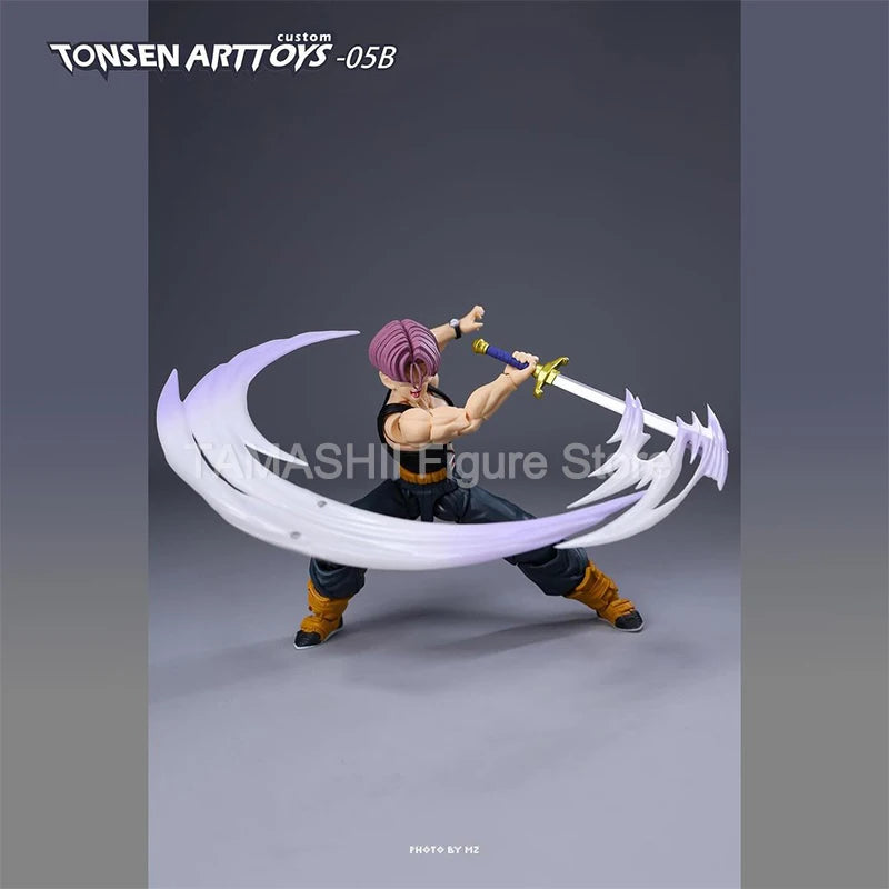 Tonsenarttoys Dragon Ball SHF Trunks Accessories SSJ SSJ2 Custom Model Kit Anime Action Figures Toys Collectibles