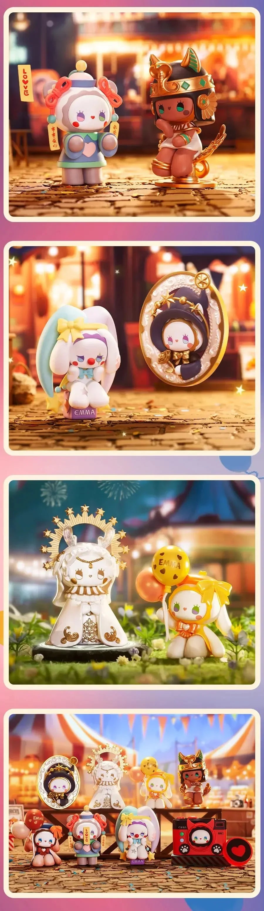 Emma The Secret Forest Midnight Fair Series  Cute Action Anime Figures Kawaii  Toys figure Dolls Gift Toys
