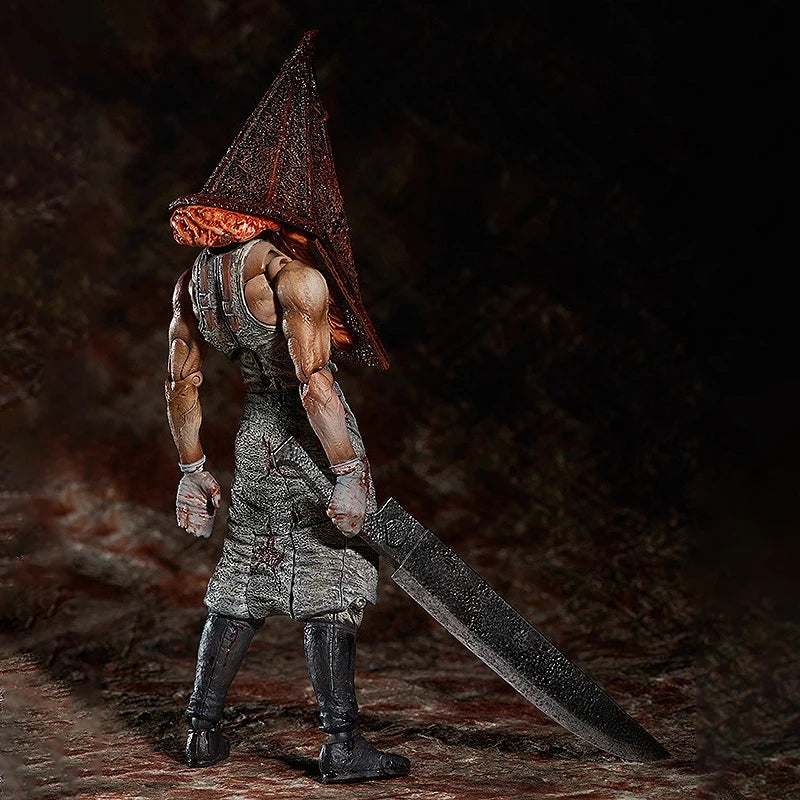 17cm Figma Sp-055 Silent Hill Revelation 3D Figure Red Pyramid Thing Action Figures PVC Collection Pyramid Head Model Toys Gifts