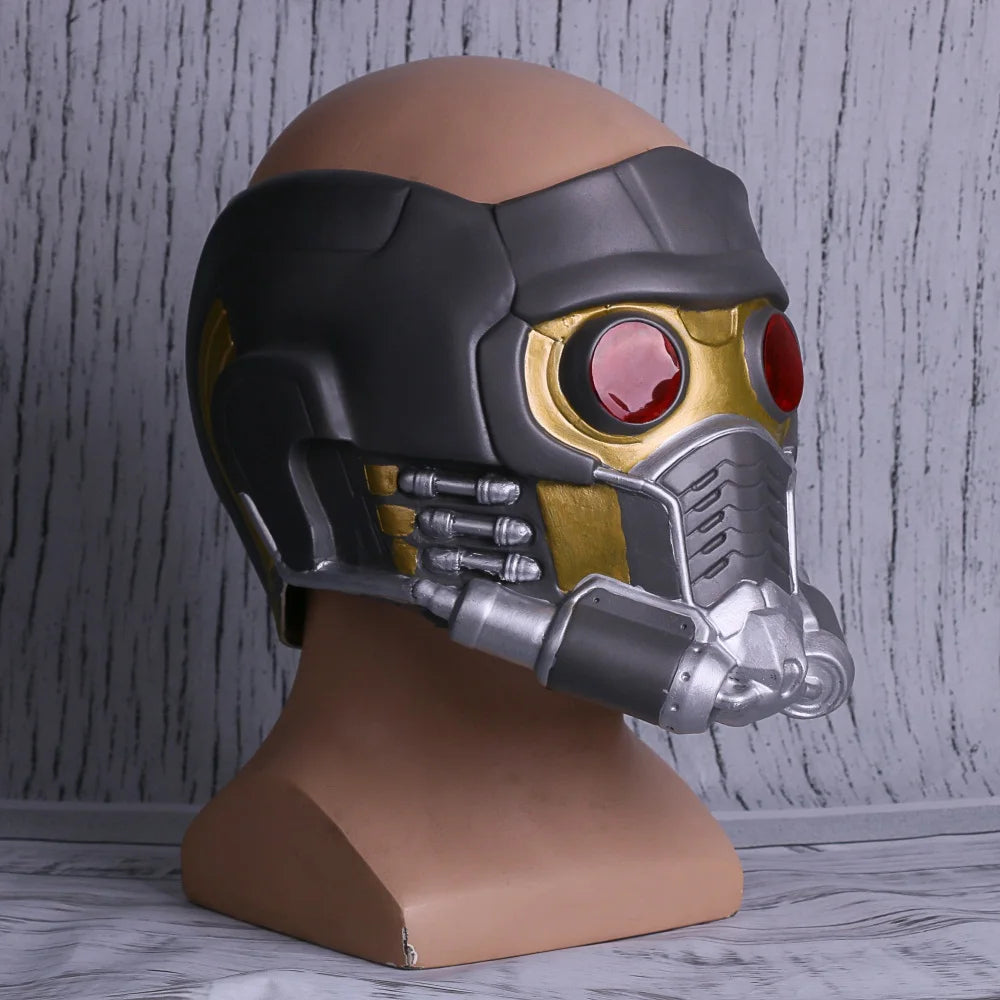 Cosplay Star Lord LED Helmet Latex Mask Infinity War Peter Jason Quill LED Mask Superhero Halloween Party Props