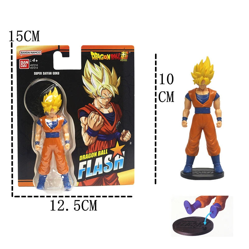 Original Bandai Dragon Ball Anime Figures FLASH Black Zamasu Goku Vegeta Frieza Broly Action Figurine Suuper Saiyan Model Toys