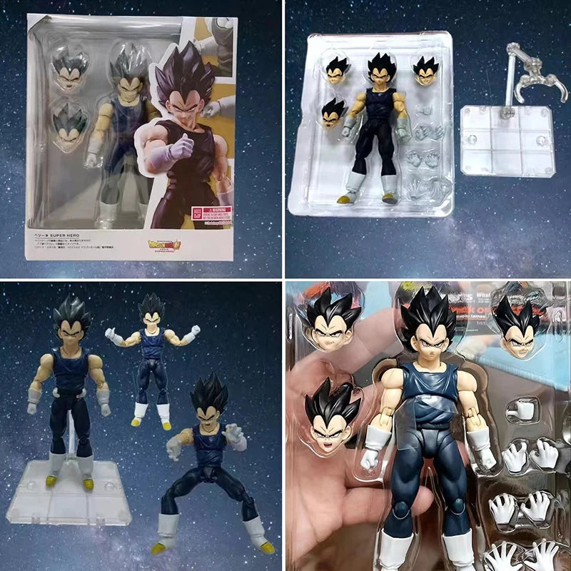 Anime Super Dragon Ball Heroes Figures Combats Vegeta Action Figure Bejita Movable Collection Doll Shf Saiyan Vegeta Model Toys
