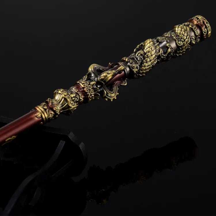 Black Myth Wukong Katana Sword Golden Hoop Stick Real Steel Sword Iron Real Size Weapon Cosplay Prop Decoration Craft Anime Gift