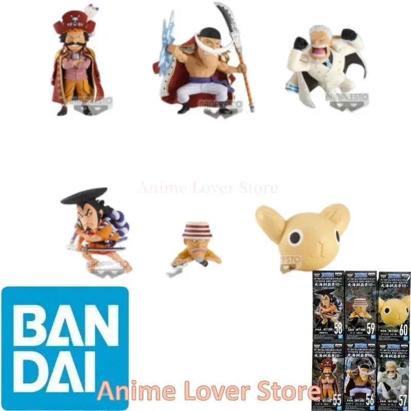 Bandai Banpresto Original One Piece WCF WT100 VO.10 Roger Edward Newgate Garp Oden Son chou Merry Anime Figures Toys