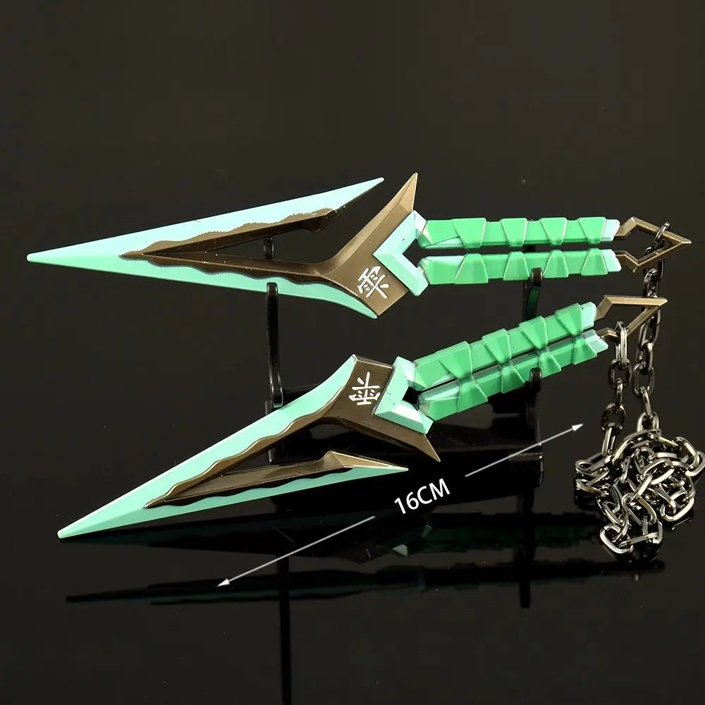 6.3in Valorant Katana Swords Real Size Japanese Samurai Sabre Alloy Knife Sword Anime Cosplay Prop Katana Home Decoration Gift