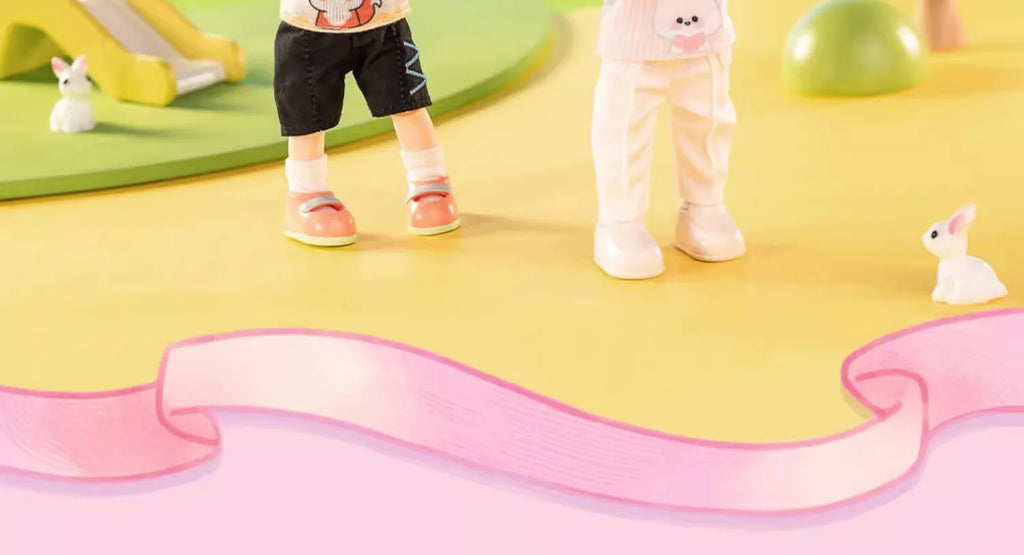 In stock PEETSOON Garden Party Series Ob11 1/12 Bjd 16cm  Cute Action Figure Toys Kawaii Anime Figures  Dolls Toy Gift