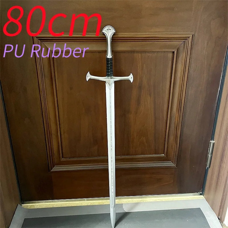 80cm Narsil Sword In The Movie The Holy Sword of Nasir Devil Aragon Sword Cos Props PU Rubber Halloween Gifts