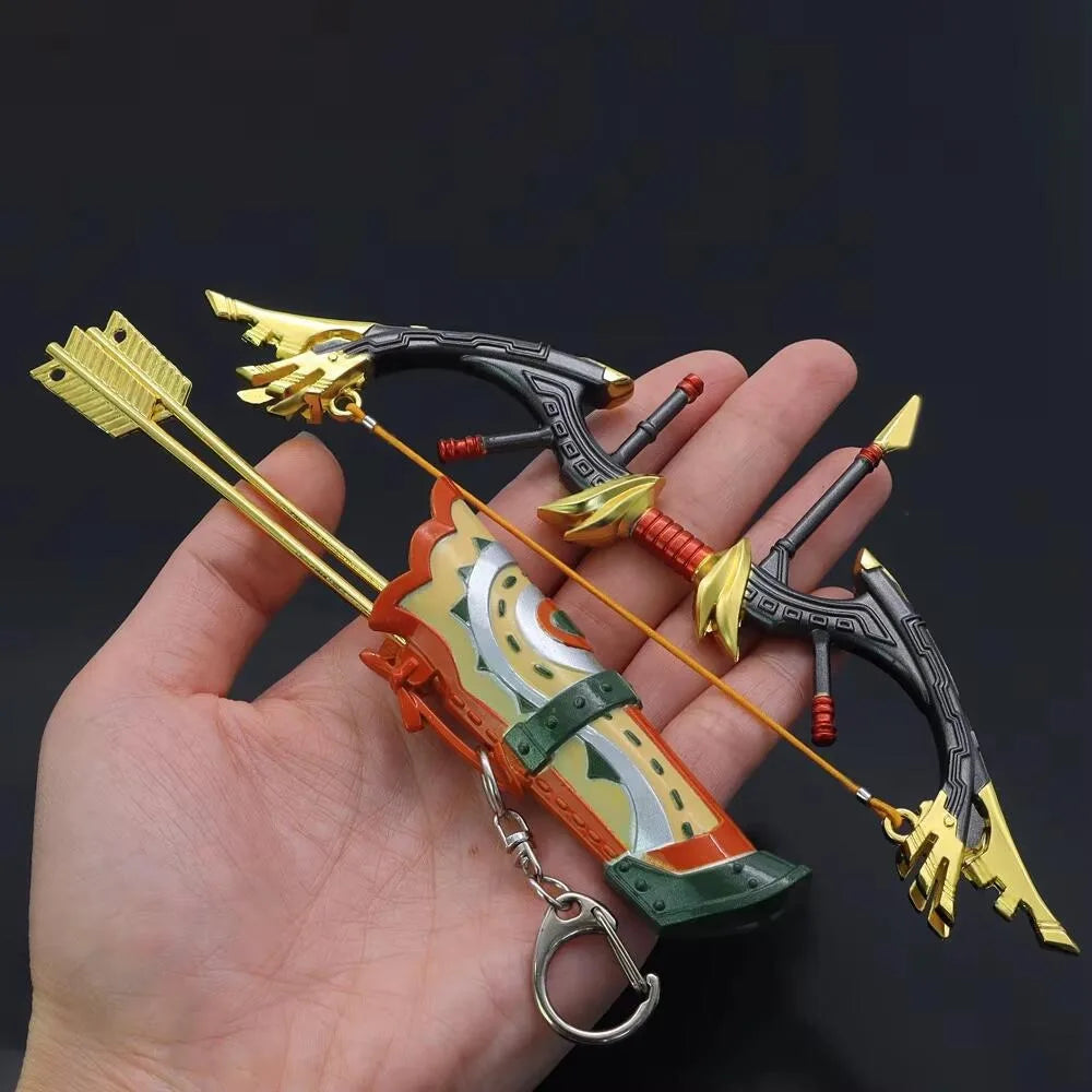 The Hyrule Fantasy Sword Keychains Link Game Periphery Metal  Collection Model Zeldas Keychain Ornament Crafts Gifts Toys