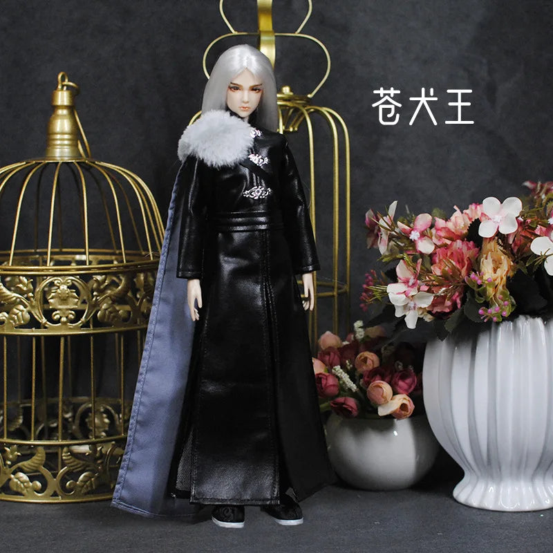30cm Doll Chinese Ancient Costume Accessories 1/6 Male BJD Doll Figures Flexible Body Boy Doll Long Hair Boyfriend Toys Gift