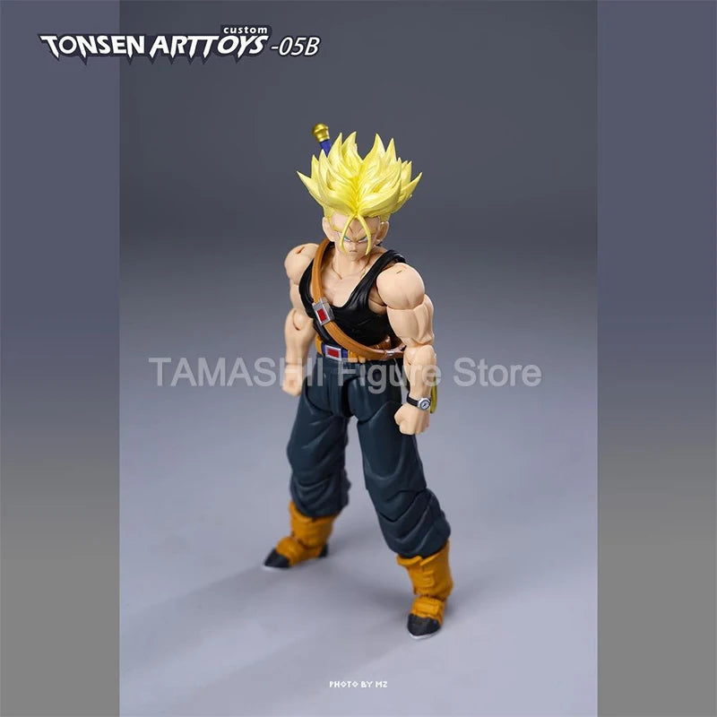 Tonsenarttoys Dragon Ball SHF Trunks Accessories SSJ SSJ2 Custom Model Kit Anime Action Figures Toys Collectibles