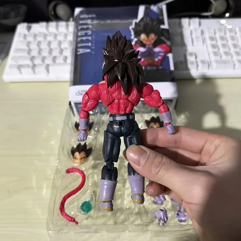 Anime Super Dragon Ball Heroes Figures Combats Vegeta Action Figure Bejita Movable Collection Doll Shf Saiyan Vegeta Model Toys
