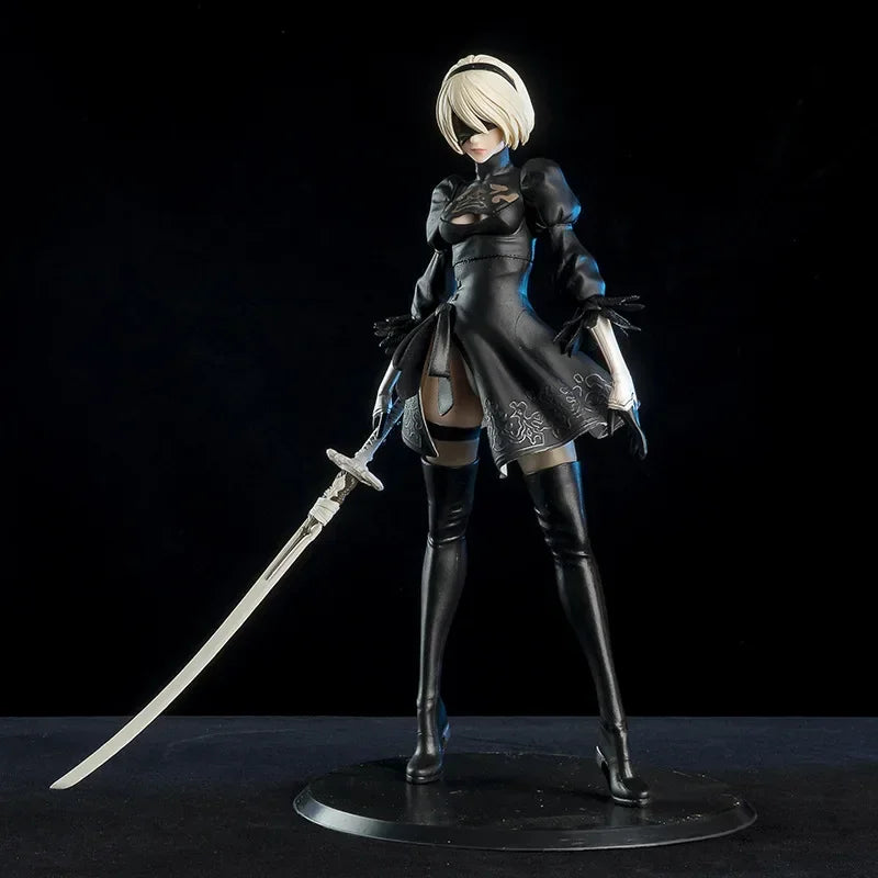 Yorha Figure NieR Automata 2B No.2 Tpye B Anime Figures Deluxe 28cm  Pvc Model Action Figurine Collection Decoration Toys Gifts
