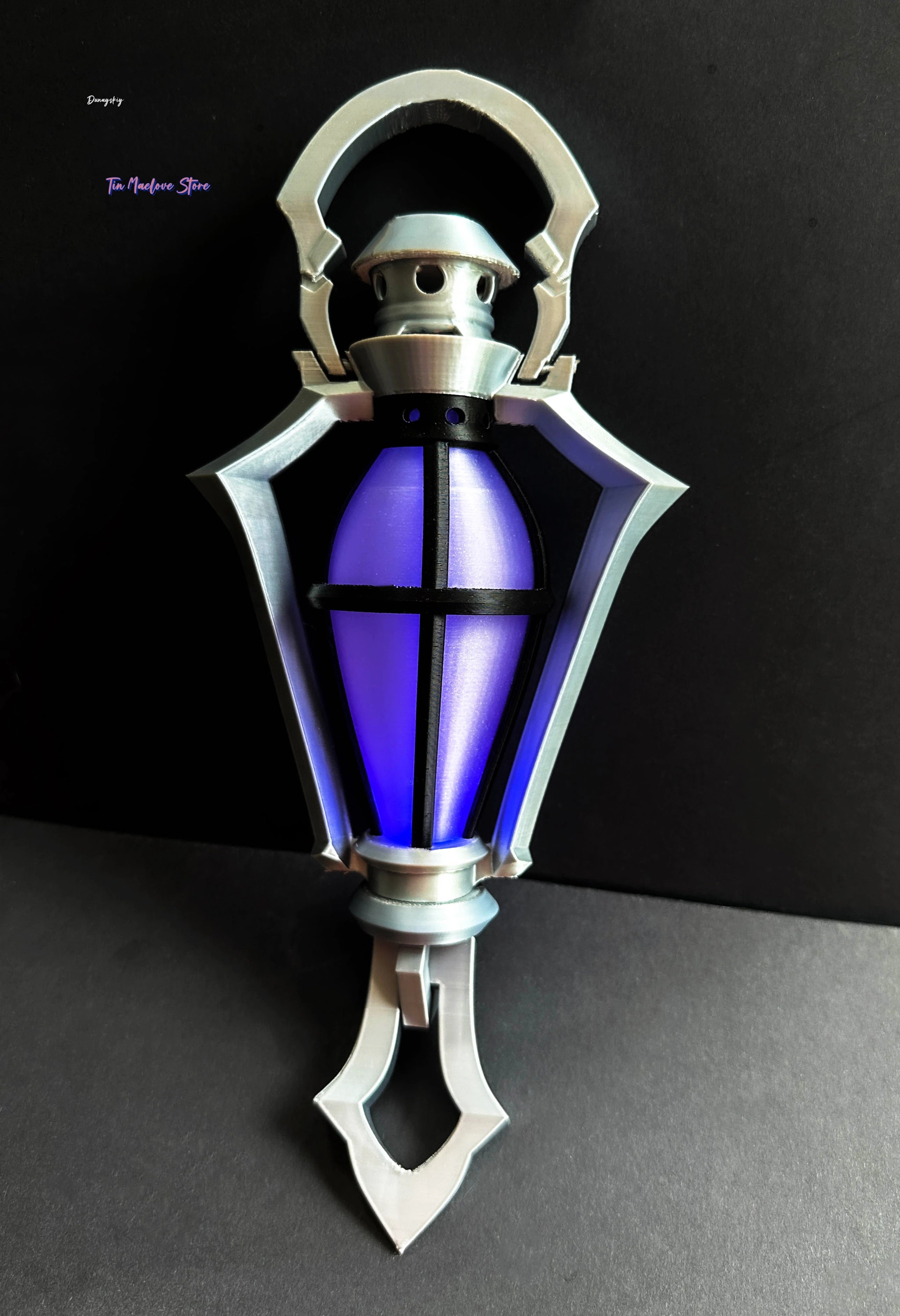 Game Flins Cosplay Prop Genshin Impact Kyryll Chudomirovich Flins Prop Lantern Spear Prop For Hallowmas Party Adult Hand Props