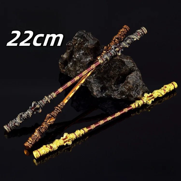 Black Myth Wukong Katana Sword Golden Hoop Stick Real Steel Sword Iron Real Size Weapon Cosplay Prop Decoration Craft Anime Gift