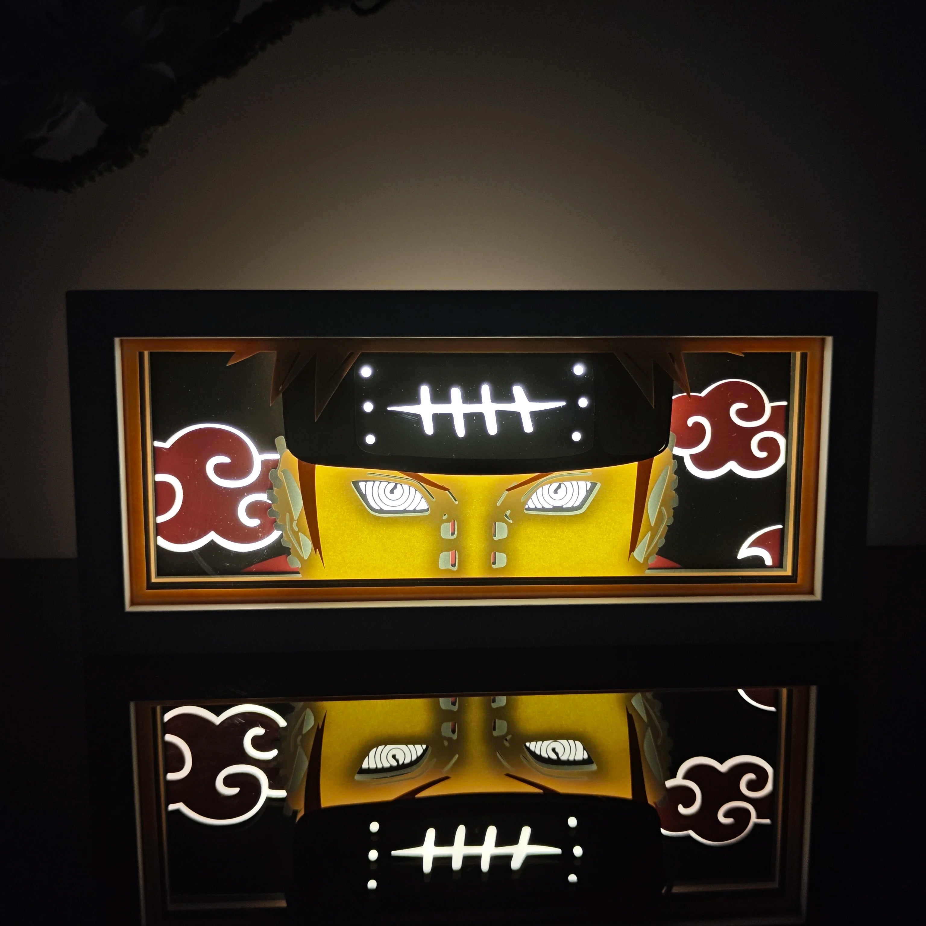 Anime Night Light Color Paper-Cut Light Remote Control Seven Color Change Party Room Cartoon Decoration Night Light
